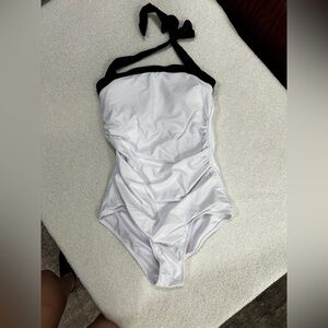 SUUKSESS Women Sexy Tummy Control One Piece Swimsuit Halter Retro Bathing Suit